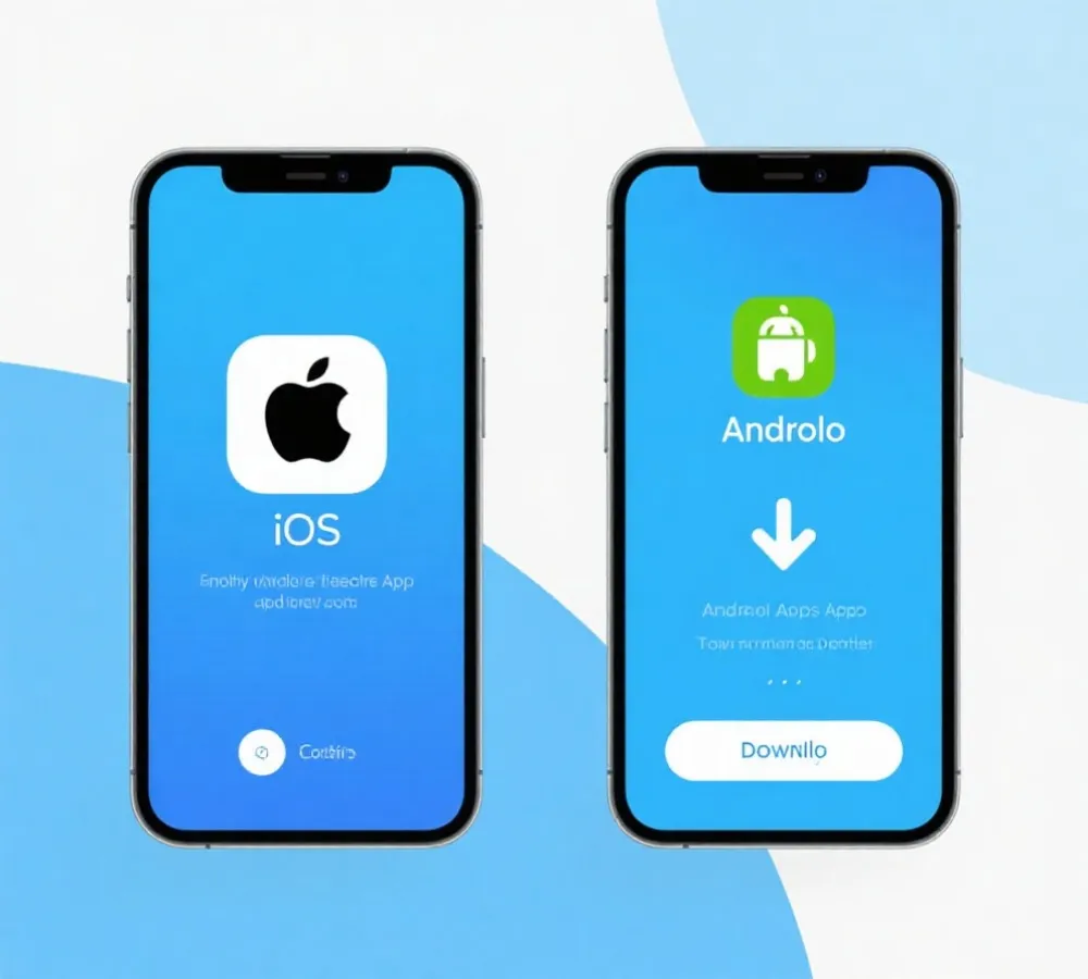 iOS与Android世界杯APP下载流程示意图